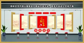 党建文化墙入誓词公司政模板
