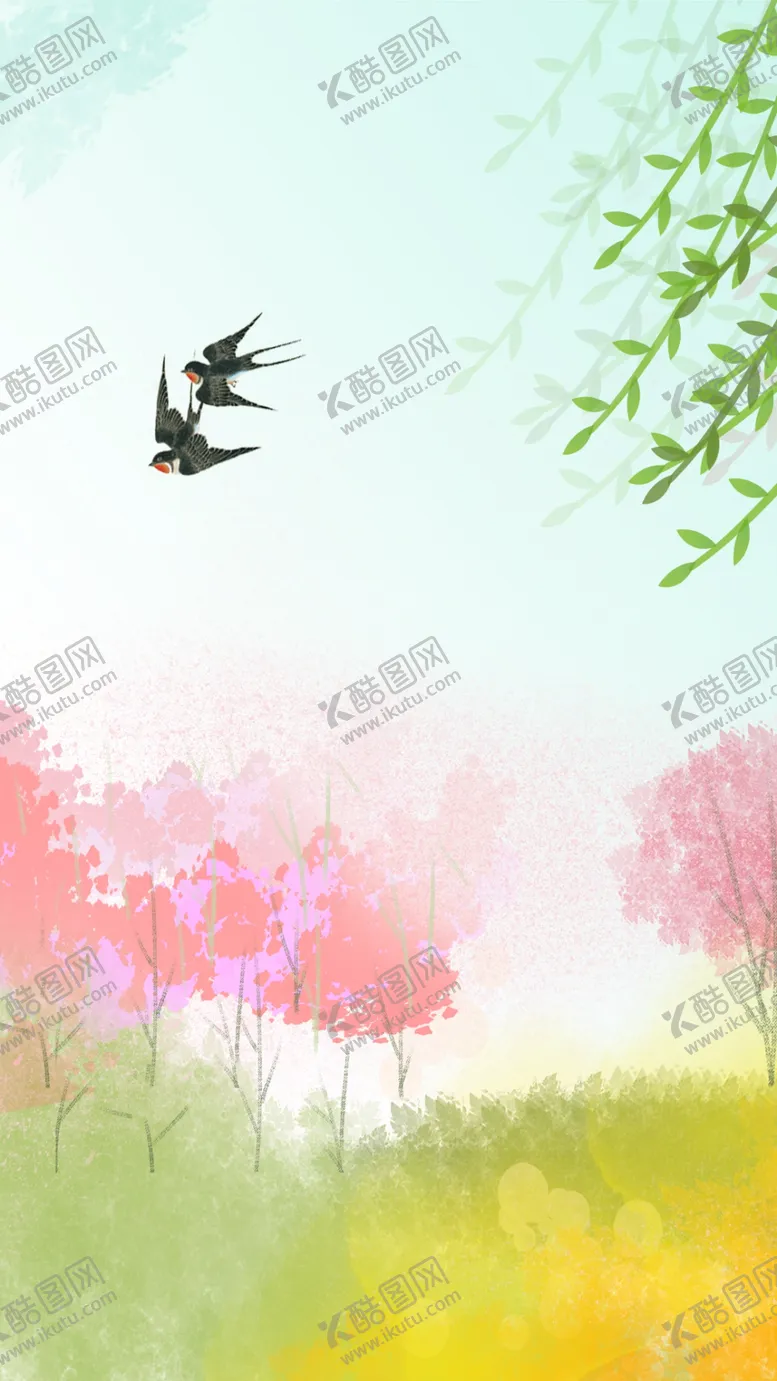 编号：15989606240724333705【酷图网】源文件下载-春天海报