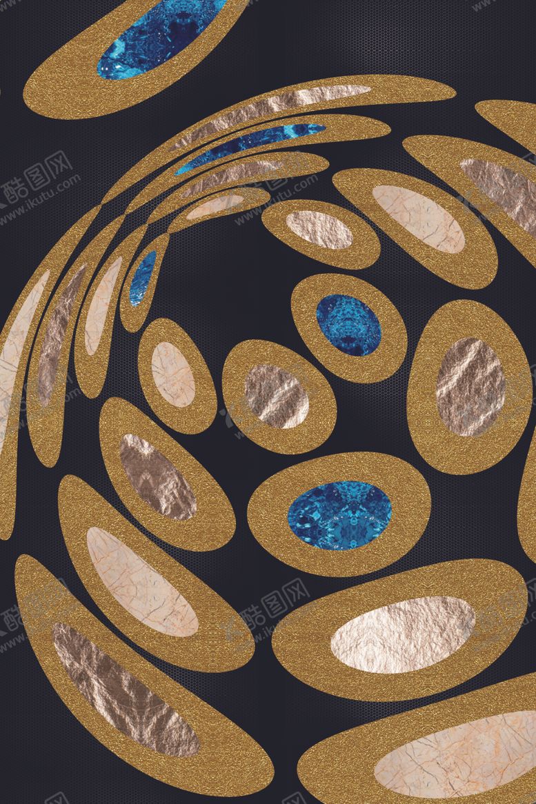 编号：41031309210331361880【酷图网】源文件下载-金泊玄关装饰画