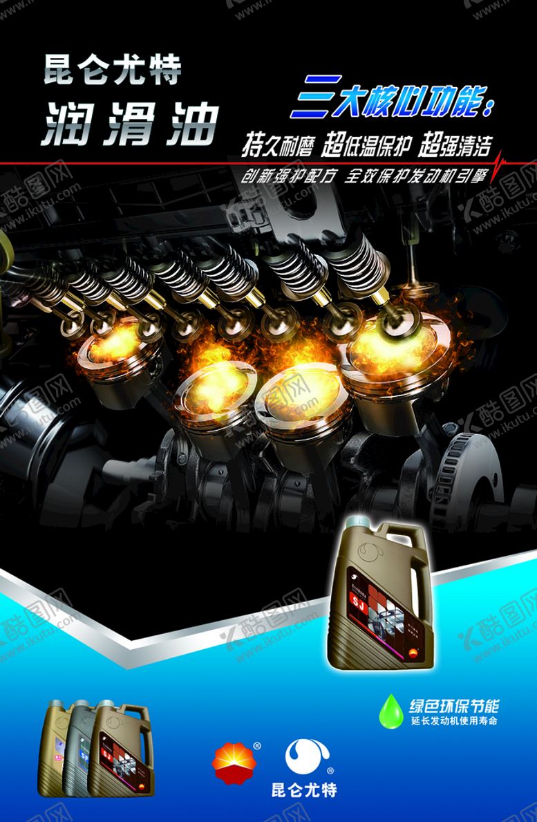 编号：97013410090508573104【酷图网】源文件下载-润滑油海报