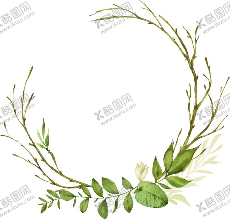 编号：59272605190317281298【酷图网】源文件下载-手绘植物叶子