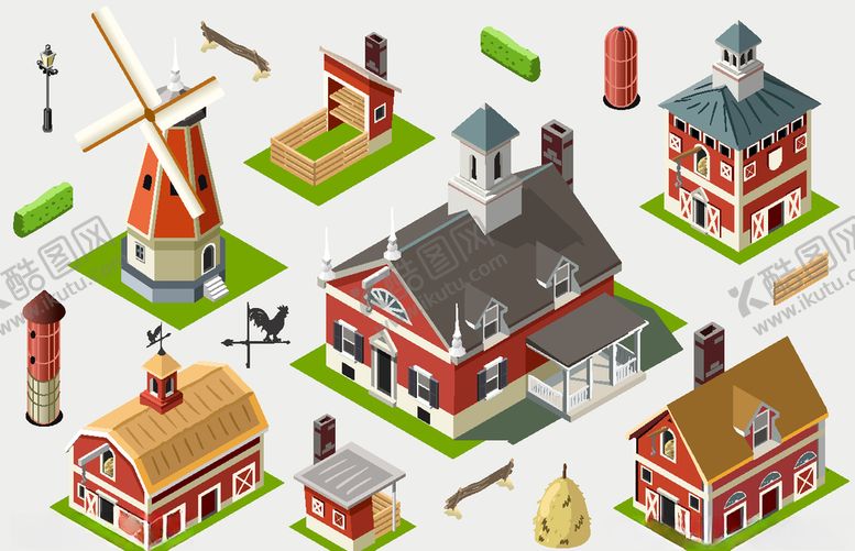 编号：85275910051456081601【酷图网】源文件下载-立体创意城市建筑物图案