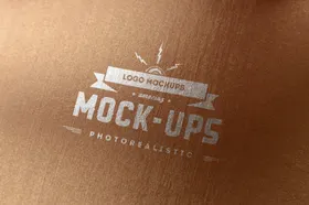 logo样机素材烫印PSD分层