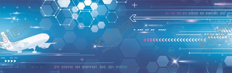 编号：21578607052138529704【酷图网】源文件下载-科技背景飞机