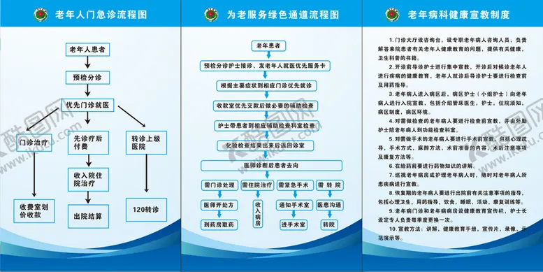 编号：48313210160908336529【酷图网】源文件下载-老服务绿色通道流程图
