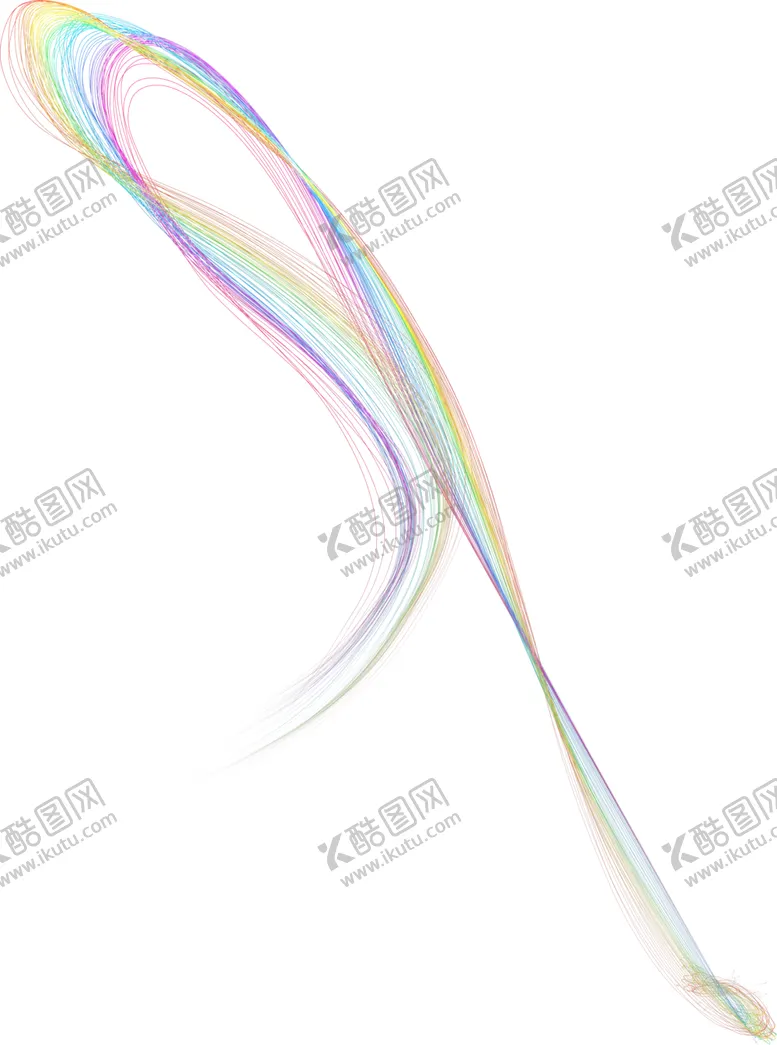 编号：25401901141148071046【酷图网】源文件下载-彩虹波浪线条图片