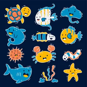 海洋生物底动动插图