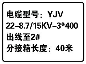 城市道路下有电缆警示牌