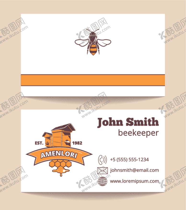 编号：54572210091516315481【酷图网】源文件下载-蜂蜜卡片标志