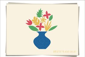 彩色花瓶剪影画册