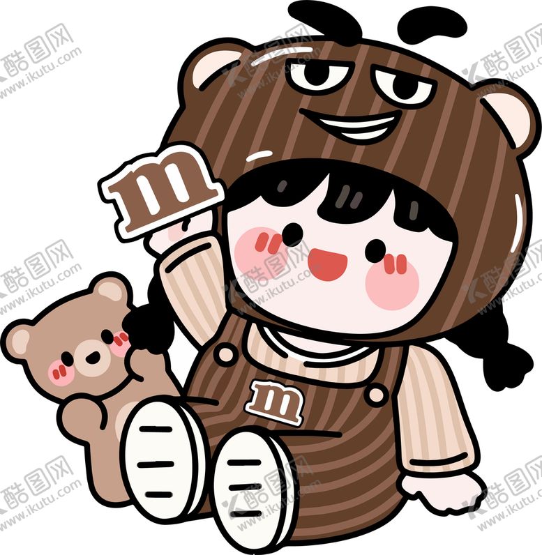 编号：77588511210611591906【酷图网】源文件下载-可爱卡通小女孩