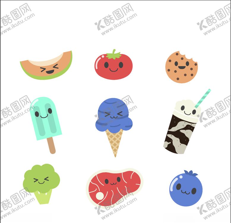编号：75921511011320446152【酷图网】源文件下载-可爱食物