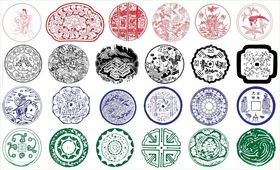 圆形花边圆形边框花边花纹