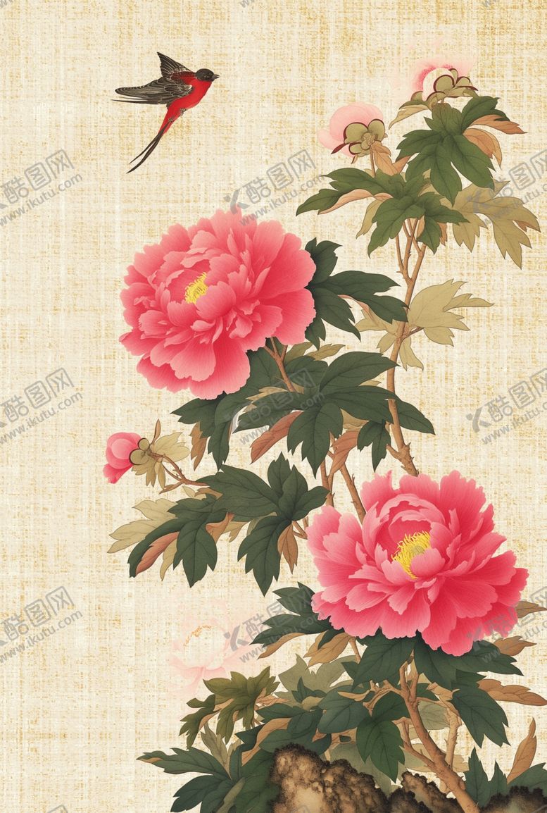 编号：86263901282146424305【酷图网】源文件下载-古典花鸟