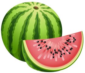卡通手绘矢量西瓜png免抠素材