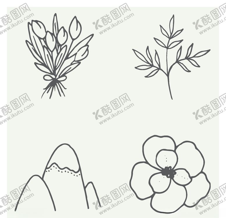 编号：79602309222116575769【酷图网】源文件下载-手绘植物