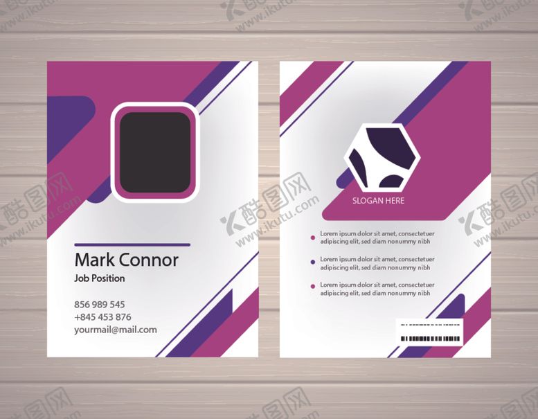 编号：72872009160056179676【酷图网】源文件下载-工作证工牌吊牌图片