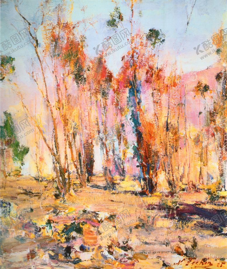 编号：68790610031332036064【酷图网】源文件下载-印象派风景油画