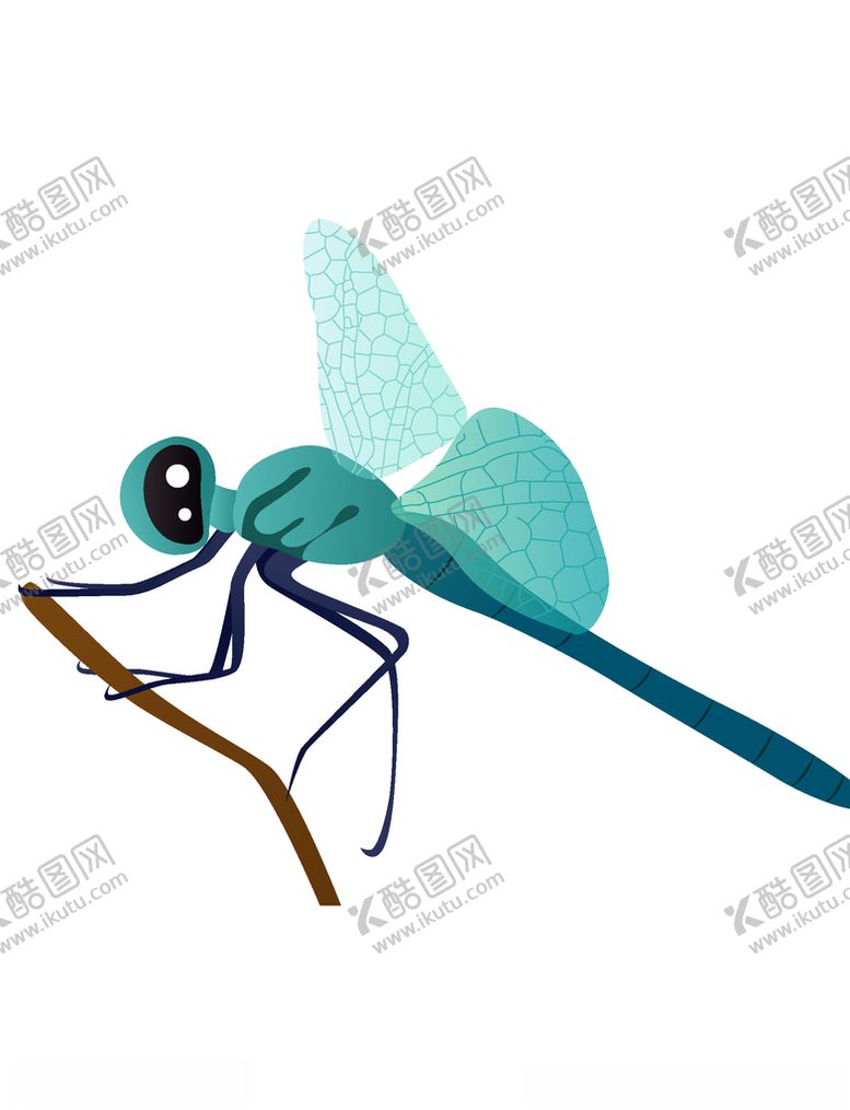 编号：94339704161006032809【酷图网】源文件下载-美丽的蜻蜓插画