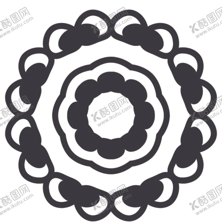 编号：84701010231447451236【酷图网】源文件下载-黑白简约花纹图案设计