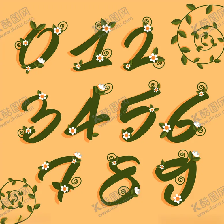 编号：27484602092321141538【酷图网】源文件下载-阿拉伯数字