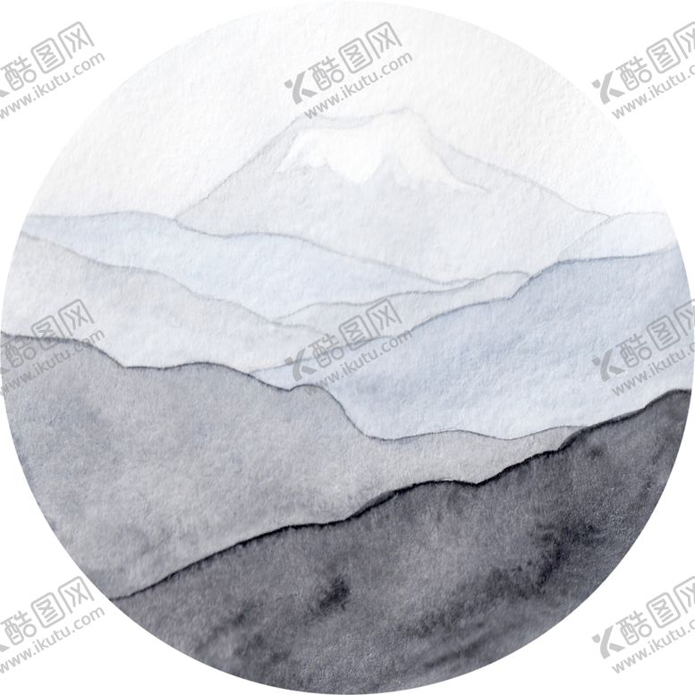 编号：21021312110210344291【酷图网】源文件下载-水彩风景