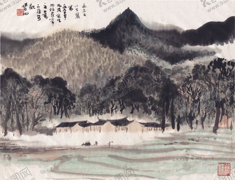 编号：14767305160846123751【酷图网】源文件下载-水墨山水国画风景