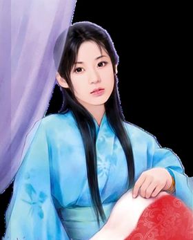  古装帅哥美女插画图片