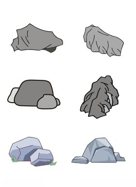 石头简笔画