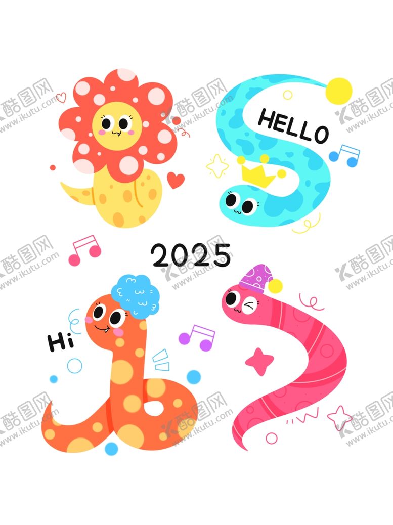 编号：98240201292128093531【酷图网】源文件下载-蛇年插画