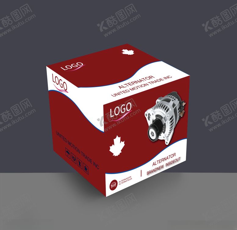 编号：25659309211854446443【酷图网】源文件下载-交流发动机包装盒