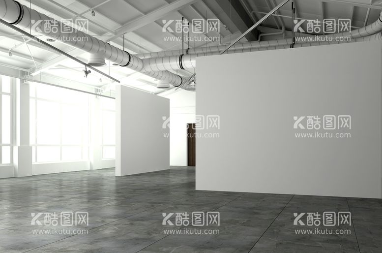 编号：67912311121413276808【酷图网】源文件下载-画廊海报墙壁展示画展样机