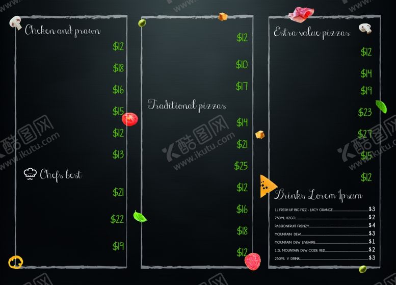 编号：73398609281914365333【酷图网】源文件下载-菜单
