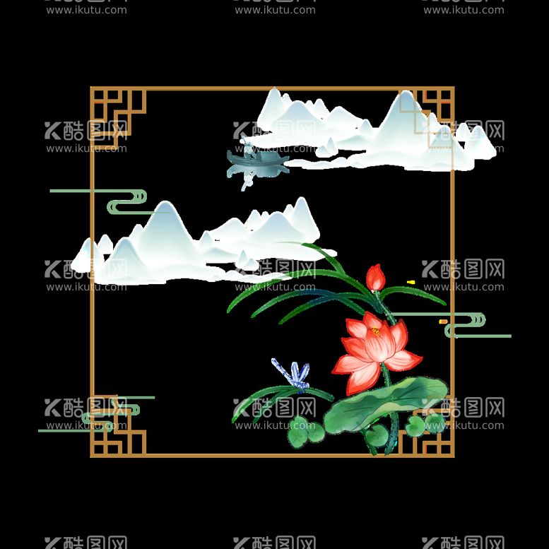 编号：30482110040919170362【酷图网】源文件下载-国潮边框