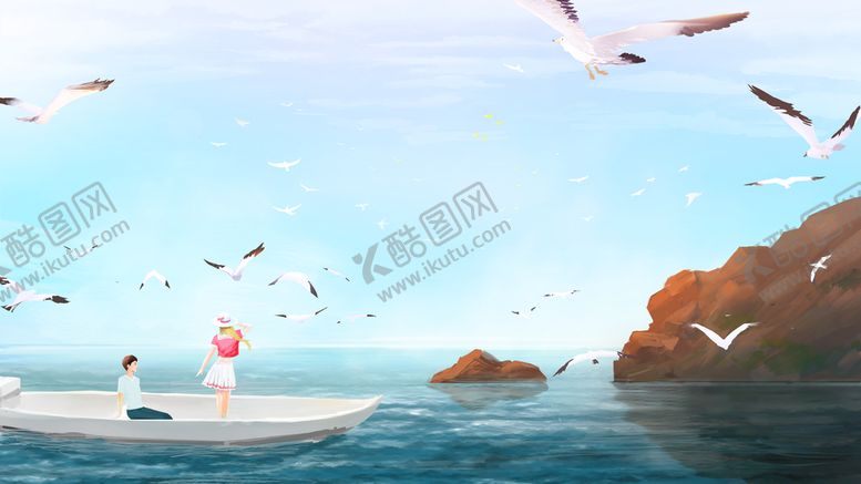 编号：21495809150724328213【酷图网】源文件下载-小清新简约创意海报图片治愈系温暖
