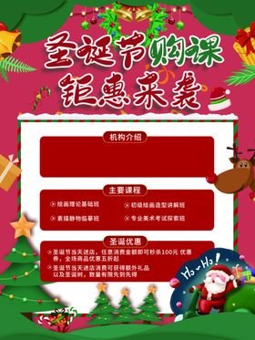 圣诞节促销设计专题海报