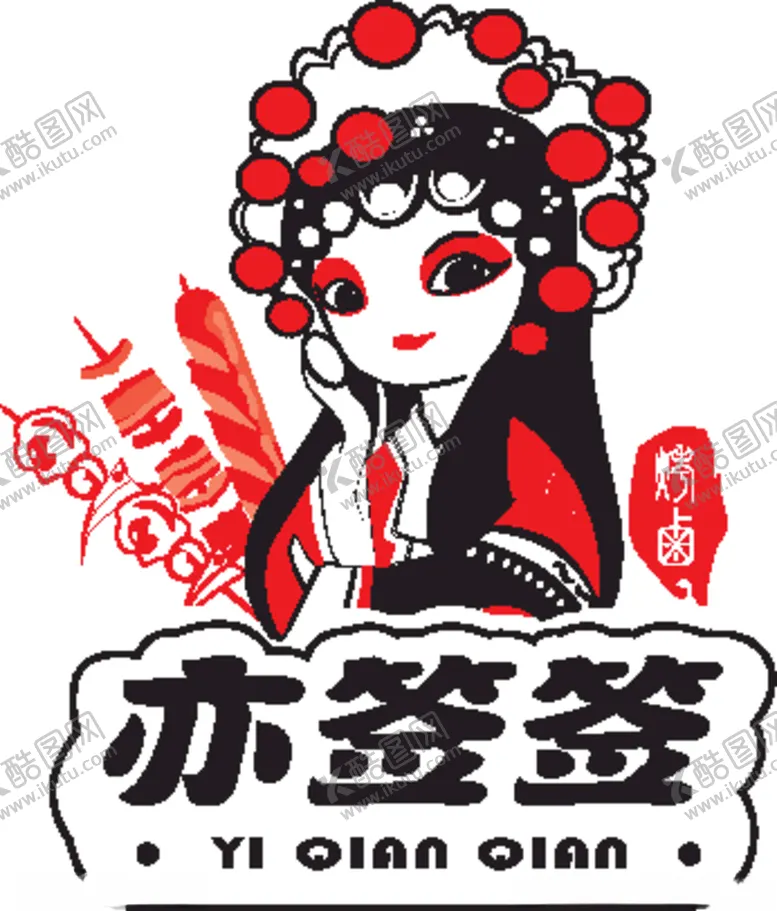 编号：37343804141456586313【酷图网】源文件下载-戏曲亦签签