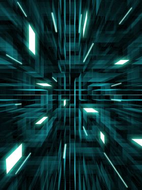 科技背景波动线条时尚光感高科技