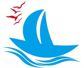 矢量帆船海鸥