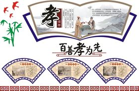 孝文化校园文化墙