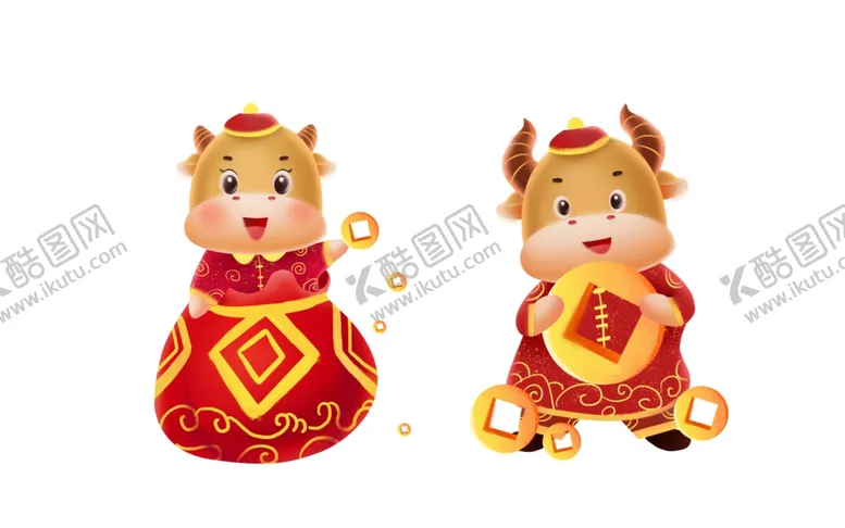 编号：56280005041817259259【酷图网】源文件下载-2021牛年素材