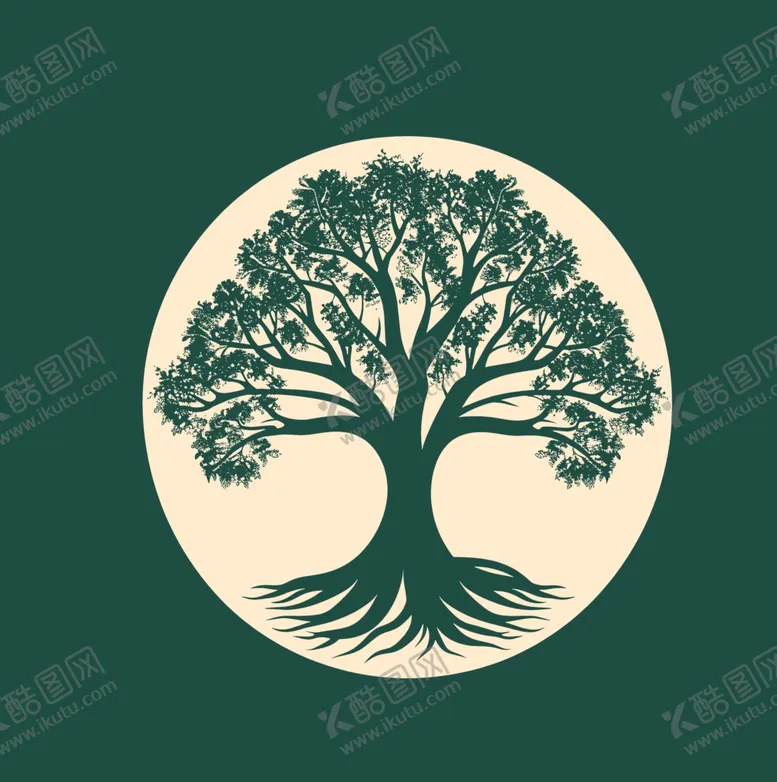 编号：84627101190620351375【酷图网】源文件下载-树元素图案
