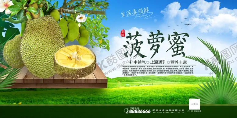 编号：99582803070412409992【酷图网】源文件下载-菠萝蜜海报