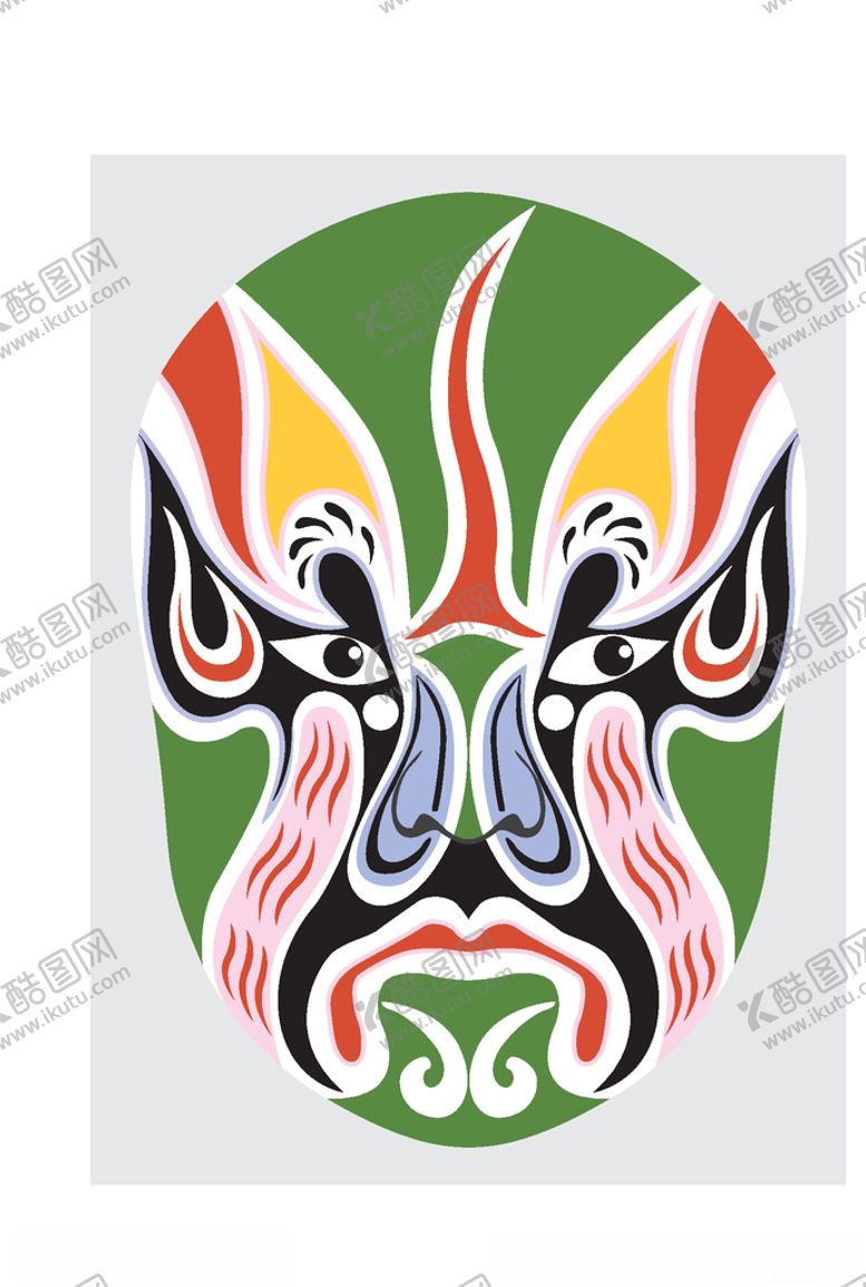 编号：86275910111114222181【酷图网】源文件下载-中国风传统京剧脸谱