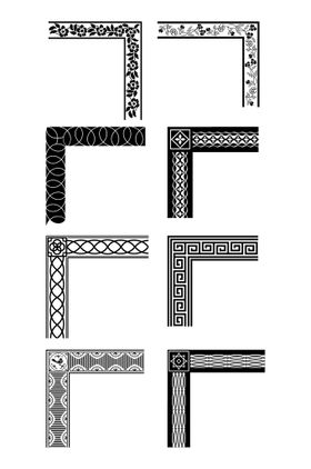 编号：40637809250603403687【酷图网】源文件下载-边角花纹