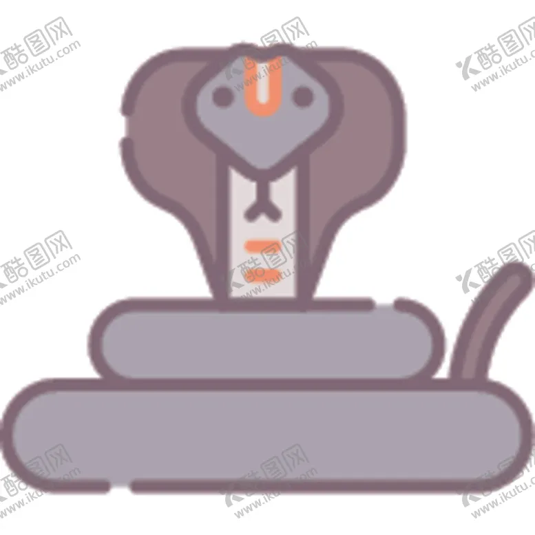 编号：38003806261812149499【酷图网】源文件下载-简笔眼镜蛇