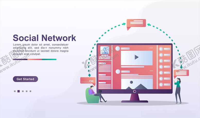 编号：61669810100803332380【酷图网】源文件下载-社交网络