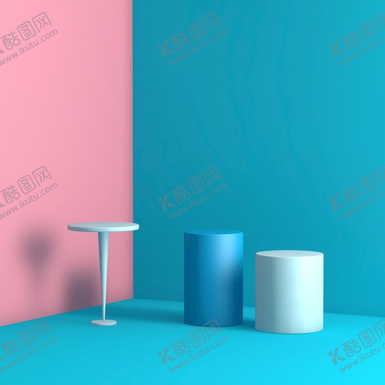 编号：87996101251450468618【酷图网】源文件下载-简约干净立体展台