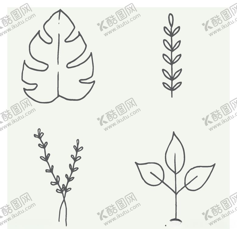 编号：42911005190841171447【酷图网】源文件下载-手绘植物