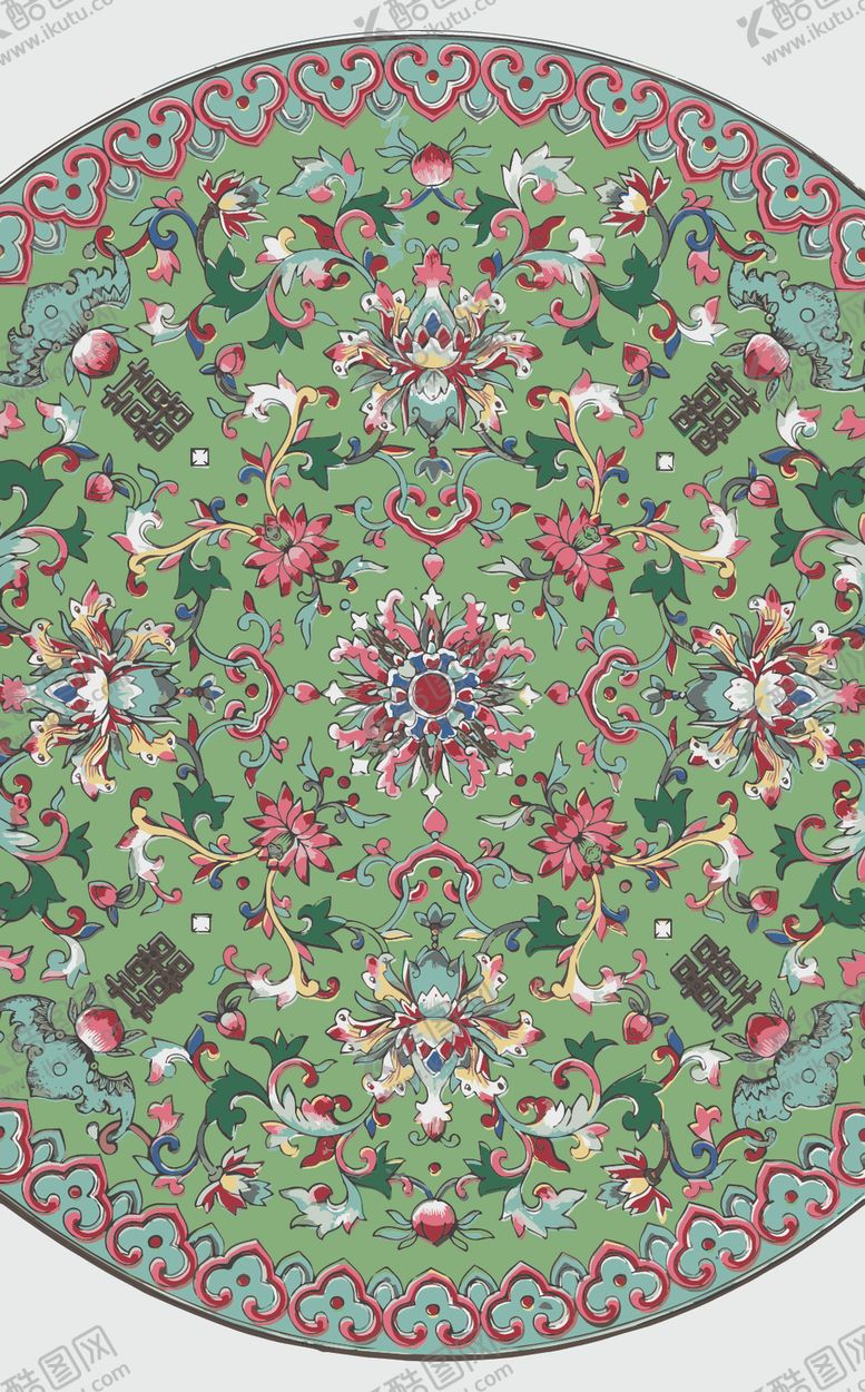 编号：50476809291611104245【酷图网】源文件下载-民族风印花